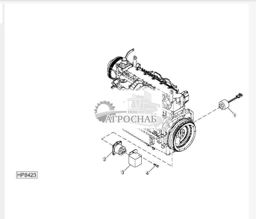 START RELAY AND OIL PRESSURE SENSOR 